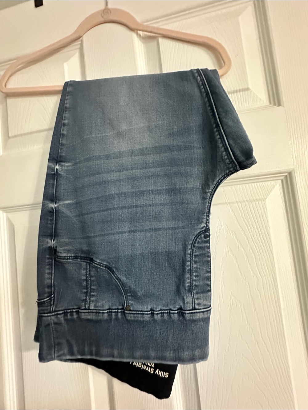 Laurie Felt Light Blue Stretch Straight-Leg Jeans